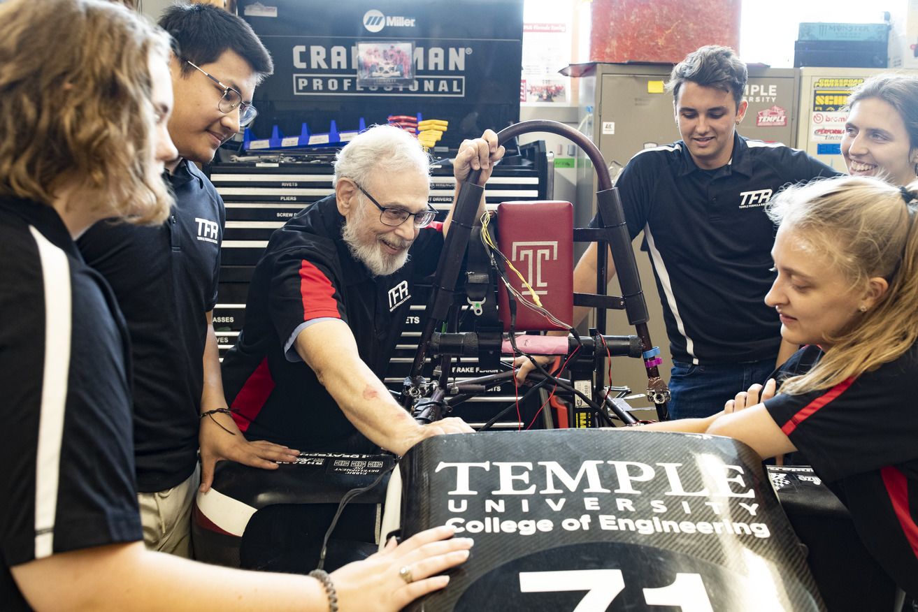 Dr. Cohen with TFR students.